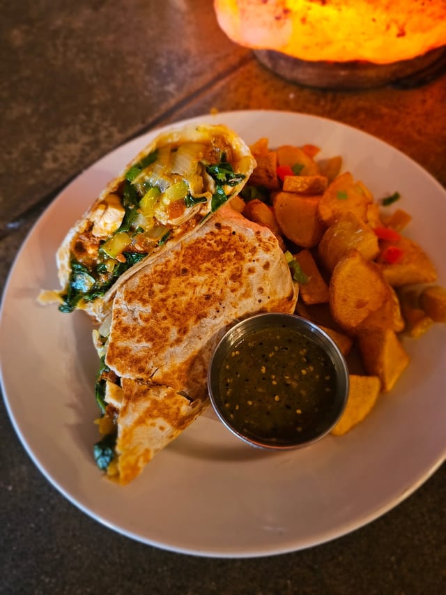 Vegan Breakfast Burrito.