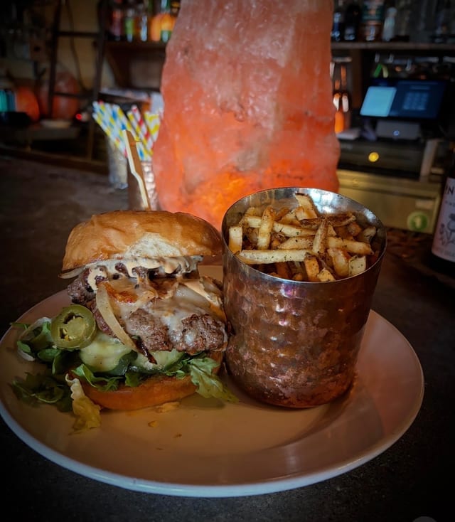 Burning Love Burger.
