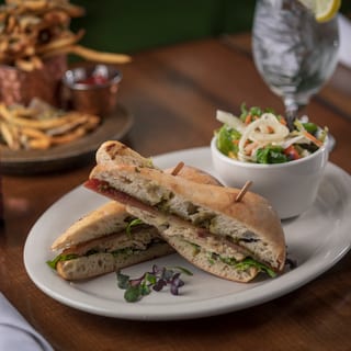 Turkey Bacon Pesto Melt Sandwich
